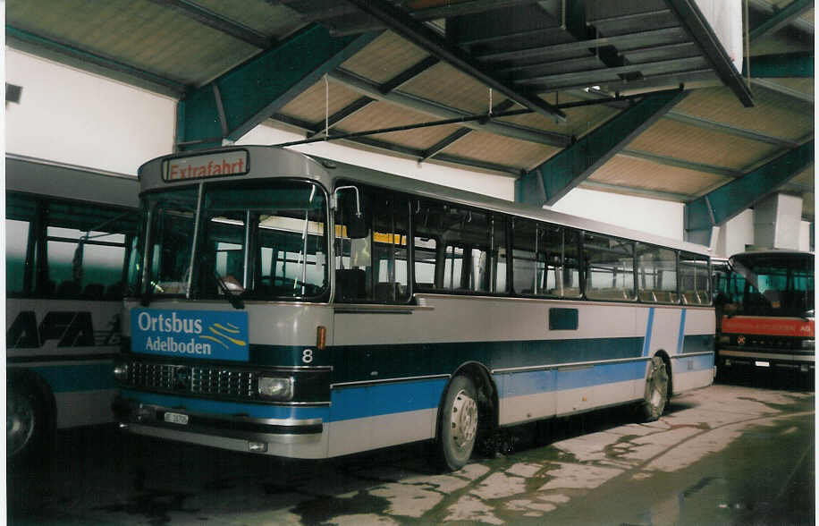 (030'504) - AFA Adelboden - Nr. 8/BE 26'708 - Setra (ex TPYG Yverdon Nr. 2) am 22. Mrz 1999 im Autobahnhof Adelboden