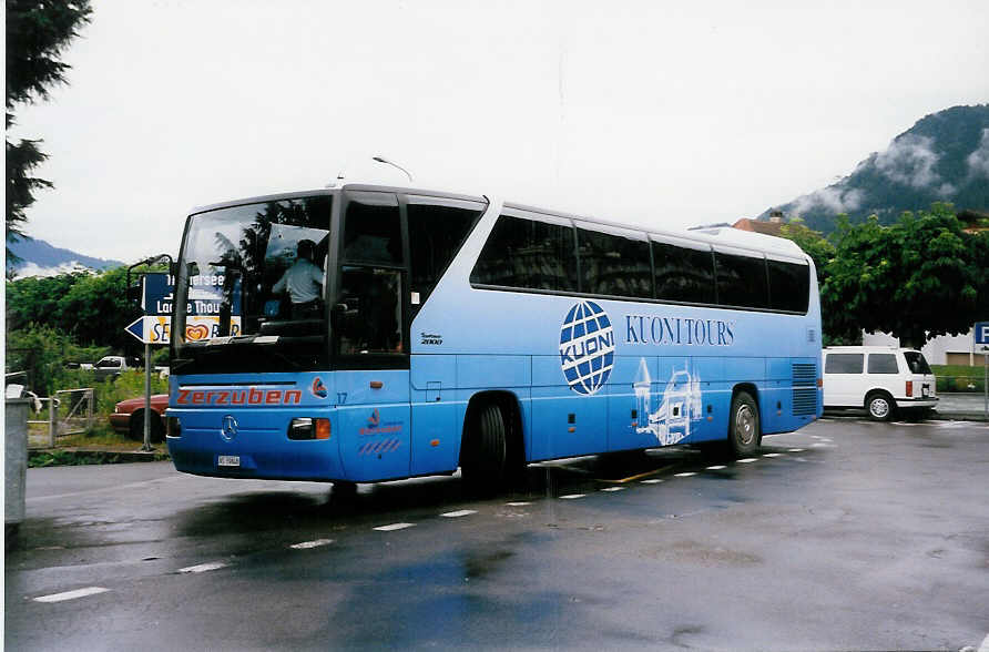 (031'926) - Zerzuben, Visp-Eyholz - Nr. 17/VS 59'848 - Mercedes am 6. Juni 1999 beim Bahnhof Interlaken West