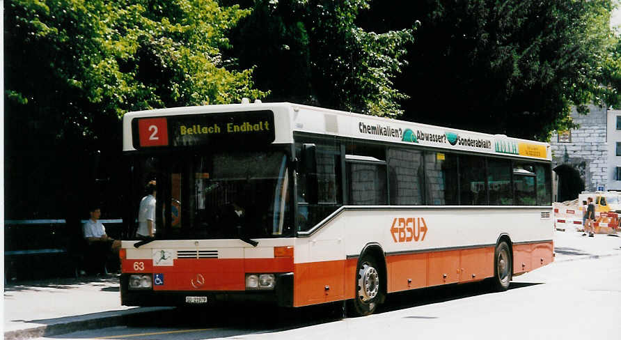 (033'112) - BSU Solothurn - Nr. 63/SO 21'979 - Mercedes am 5. Juli 1999 in Solothurn, Amthausplatz