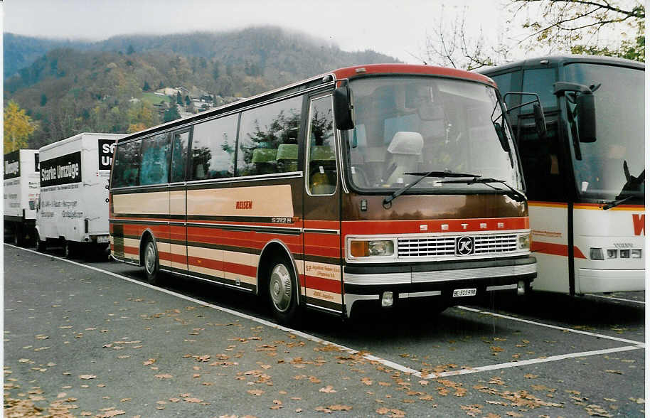 (037'701) - Dinic, Thun - BE 311'938 - Setra (ex Bergmann, Adelboden; ex Trachsel, Adelboden) am 5. November 1999 in Thun, Seestrasse