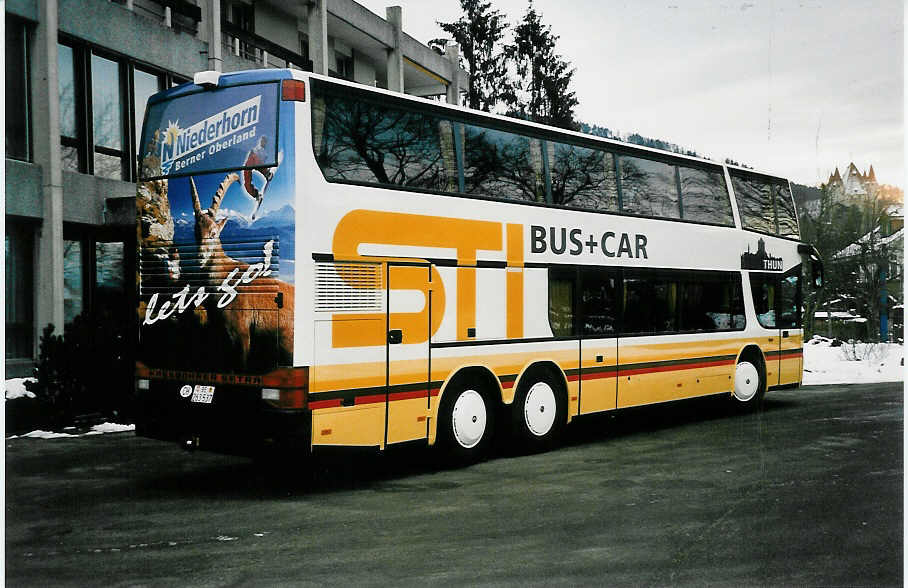 (038'832) - STI Thun - Nr. 37/BE 263'537 - Setra (ex Funi-Car, Biel) am 29. Januar 2000 in Thun, Garage