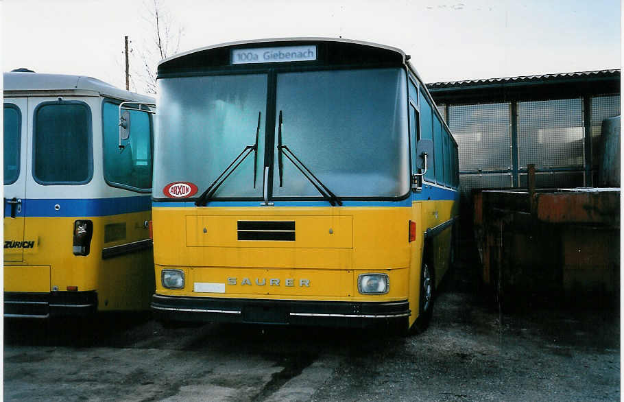 (045'431) - PTT-Regie - P 25'819 - Saurer/Tscher am 31. Mrz 2001 in Thunstetten, Heiniger