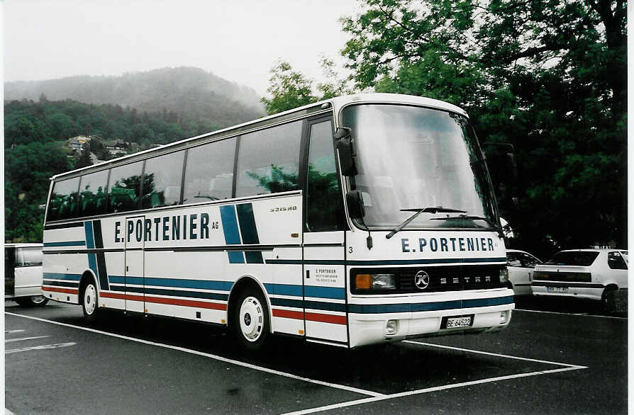 (047'334) - Portenier, Adelboden - Nr. 3/BE 64'522 - Setra am 18. Juni 2001 in Thun, Seestrasse