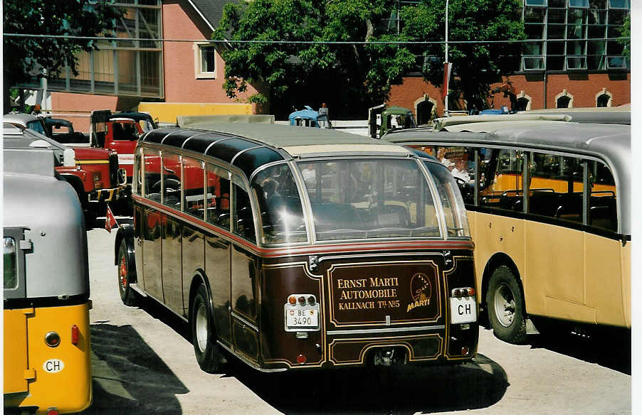 (054'020) - Marti, Kallnach - Nr. 40/BE 3490 - Saurer/Lauber am 22. Juni 2002 in Aigle, Saurertreffen