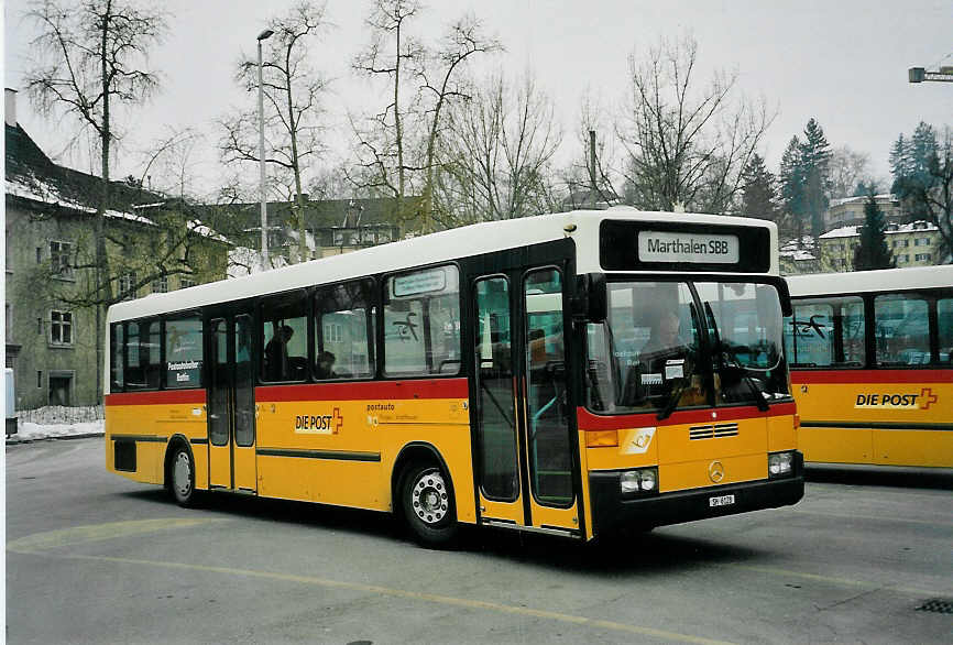 (058'833) - Rattin, Schaffhausen - Nr. 28/SH 6128 - Mercedes/Hess am 20. Februar 2003 in Schaffhausen, Bushof