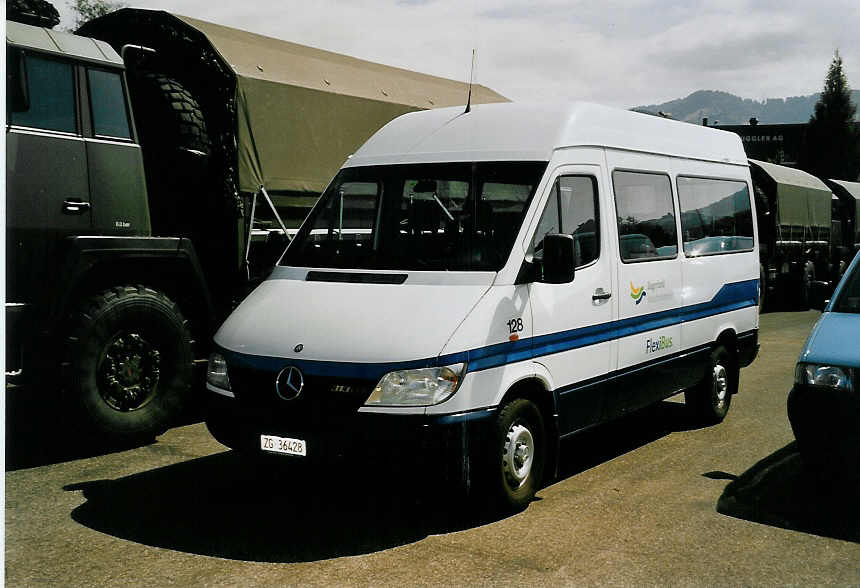 (060'813) - ZVB Zug - Nr. 128/ZG 36'428 - Mercedes am 21. Juni 2003 in Hinwil, AMP