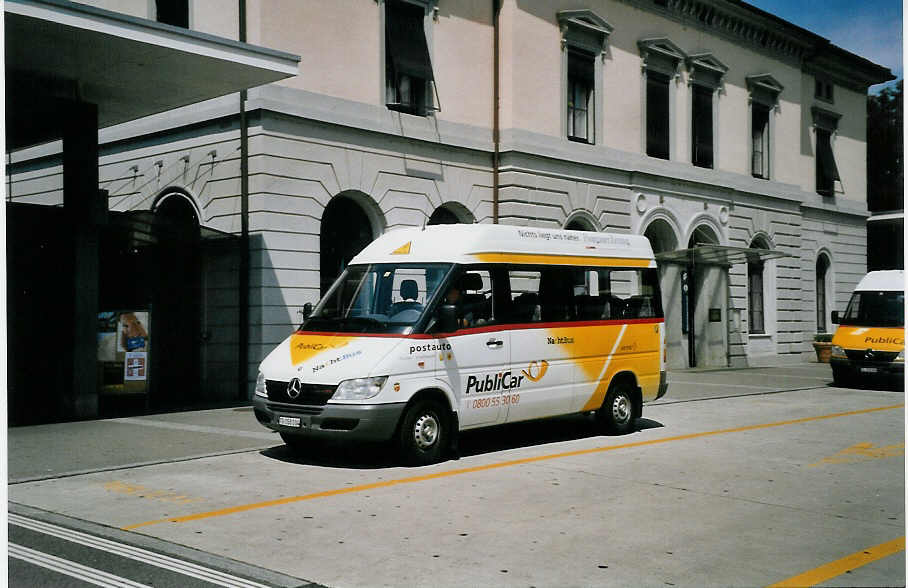 (061'929) - PostAuto Thurgau-Schaffhausen - Nr. 44/TG 158'104 - Mercedes (ex P 21'086) am 25. Juli 2003 beim Bahnhof Frauenfeld