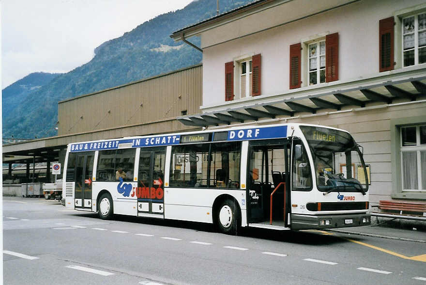 (062'017) - AAGU Altdorf - Nr. 26/UR 9313 - Den Oudsten am 28. Juli 2003 beim Bahnhof Erstfeld