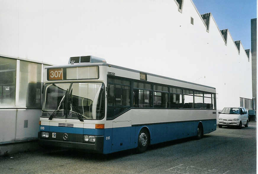 (070'601) - VBZ Zrich - Nr. 618 - Mercedes am 28. August 2004 in Biel, BTR