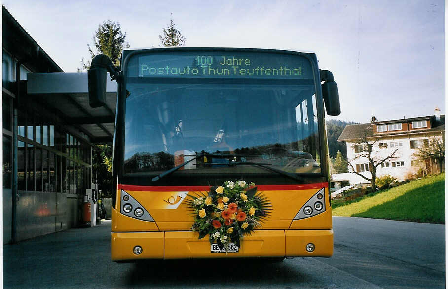 (076'426) - Burri, Teuffenthal - BE 60'582 - Van Hool am 1. Mai 2005 in Teuffenthal, Garage