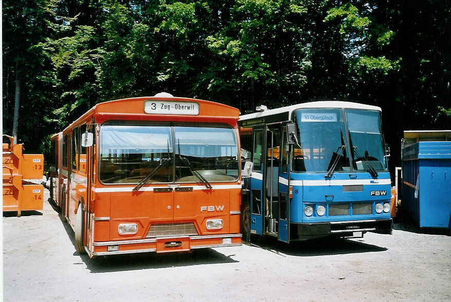 (076'828) - ZVB Zug (RWB) - Nr. 35 - FBW/Hess am 29. Mai 2005 in Oberburg, Ziegelgut