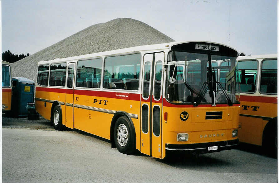 (079'803) - Zimmermann, Niederwangen -  P 24'289  - Saurer/Tscher (ex P 24'289) am 27. August 2005 in Niederbipp, Saurertreffen