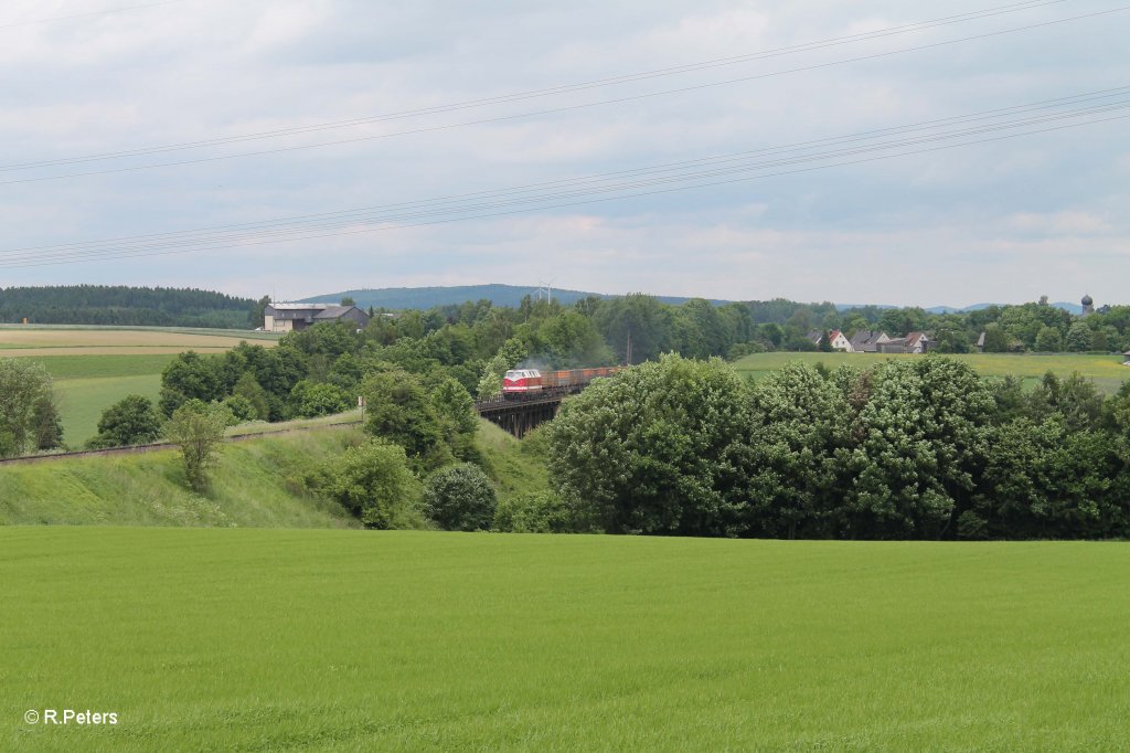 118 770 mit einem Kokszug aus CZ bei Seuen. 15.06.13