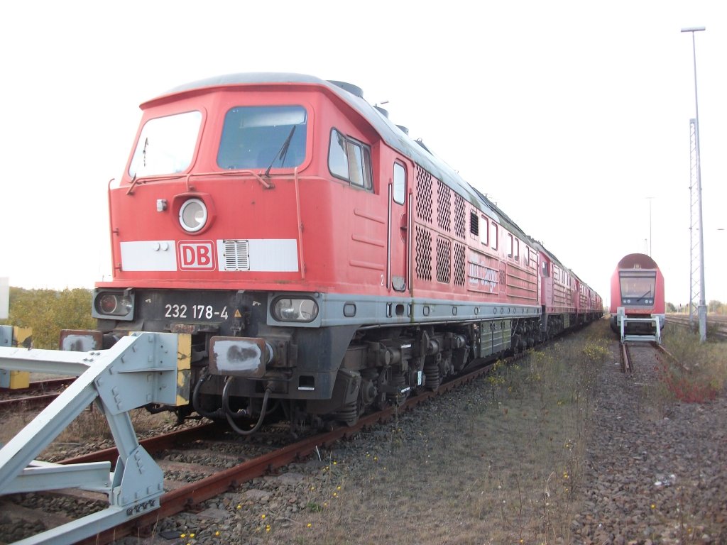 232 178 geht demnchst auf ihre letzte Fahrt.Am 13.Oktober 2010 stand Sie in Mukran.