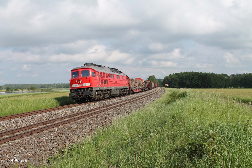 232 330-1 mit dem 56743 Wagenberfhrung nach Marktredwitz bei Oberteich. 09.06.13
