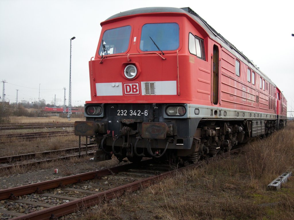 232 342-6 ex.Bh Rostock Seehafen am 24.Januar 2009 in der Einsatzstelle Mukran.Am 23.M�rz 2010 zur Verschrottung abgefahren.