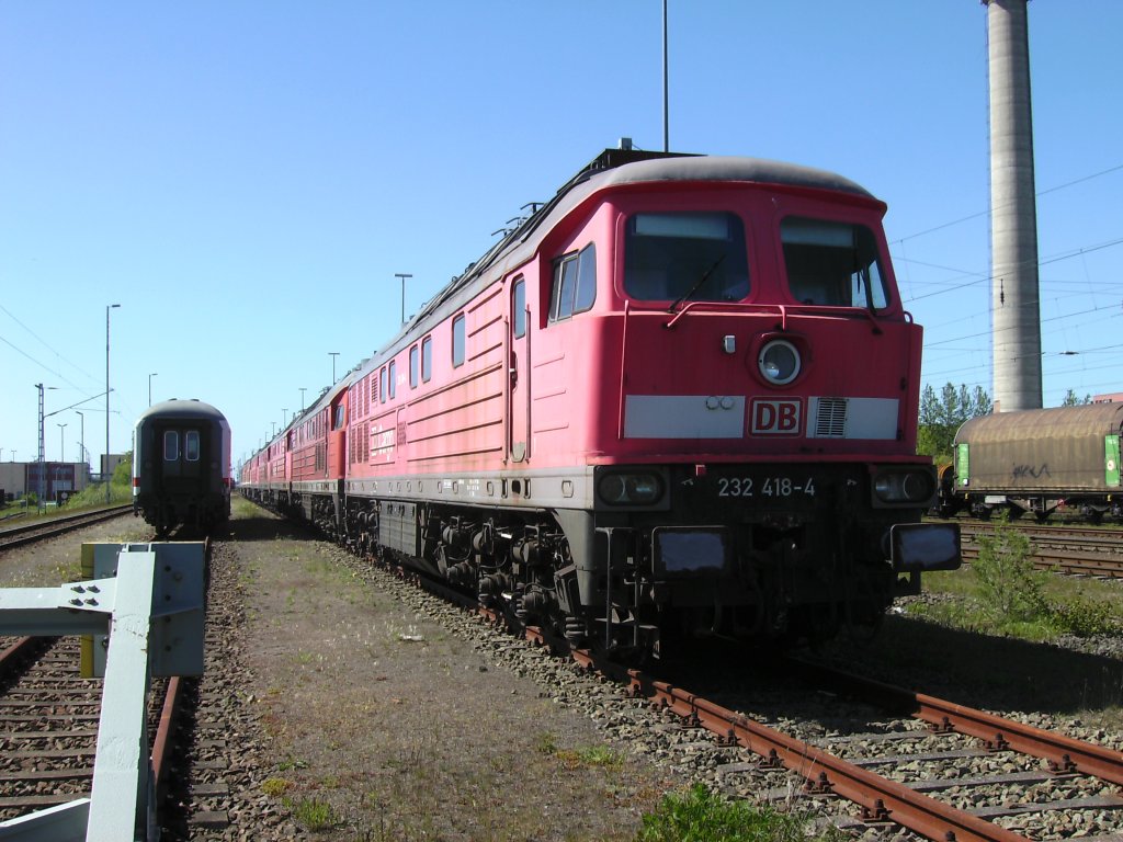 232 418 z�hlt mit zu den n�chsten neun Verschrottungskanditaten die demn�chst Mukran endg�ltig verlassen werden.