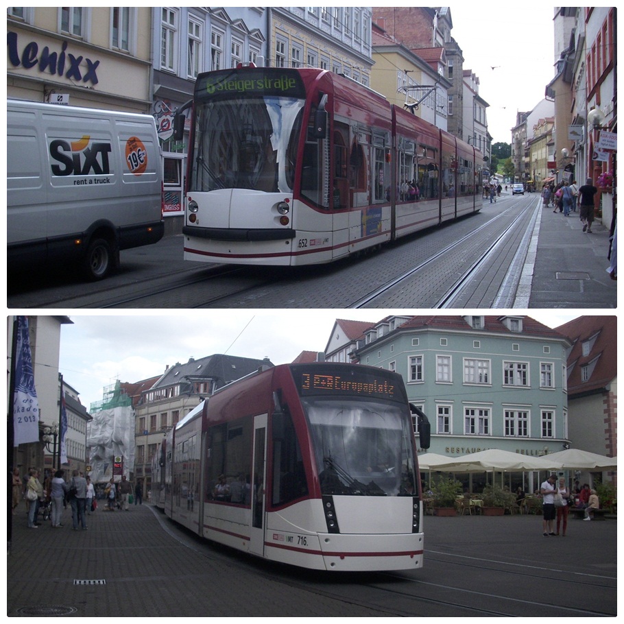 2x Erfurter Straenbahn.