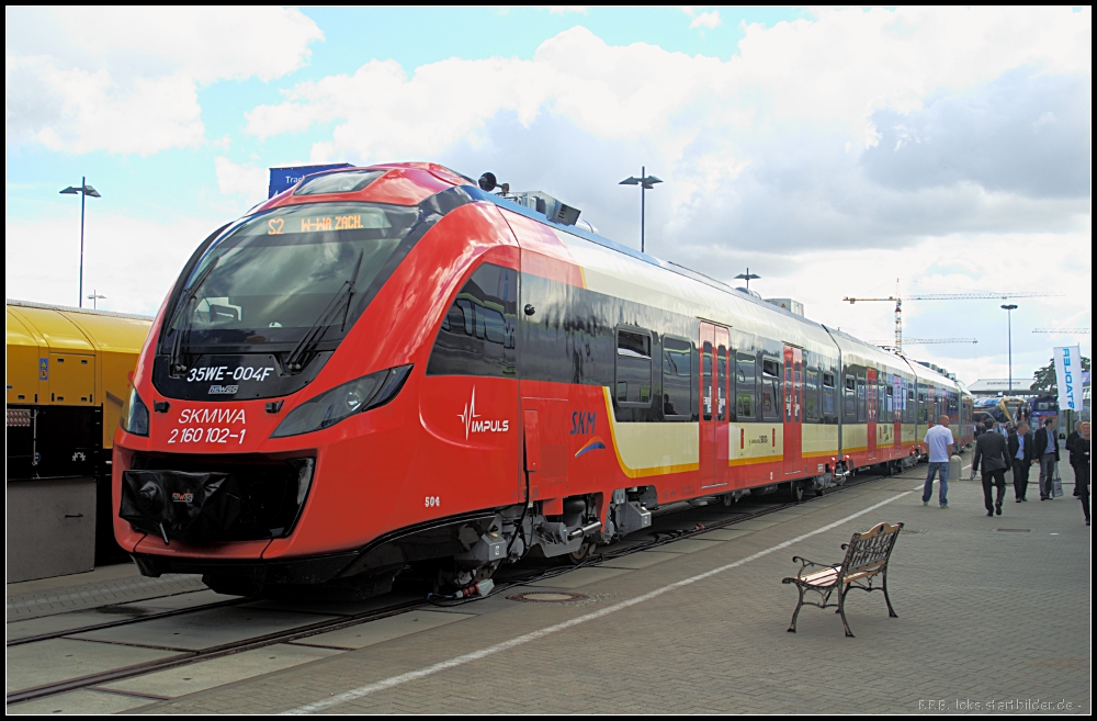 35WE-004 vom Hersteller newag f�r SKM Warszawa auf der InnoTrans 2012 in Berlin (2 160 097-3 SKMWA)