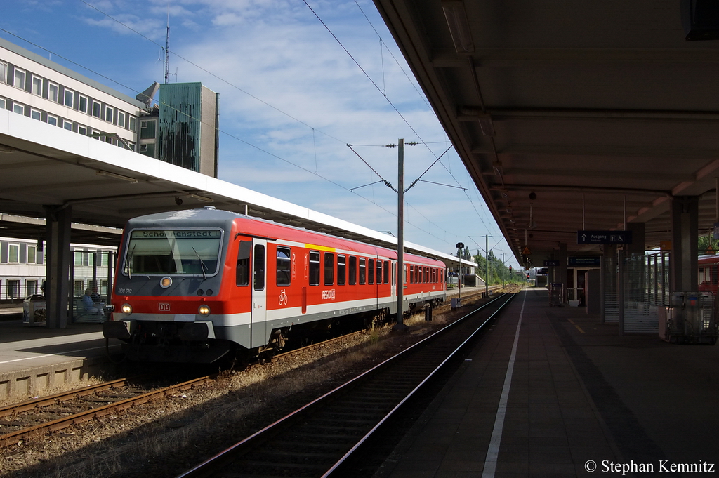 928 610 als (RB 14921) von Braunschweig Hbf nach Sch�ppenstedt in Braunschweig. 09.07.2011