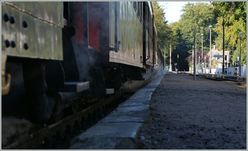 Bei einer richtigen Dampfbahn dampft nicht nur die Lok...
20. Sept. 2012