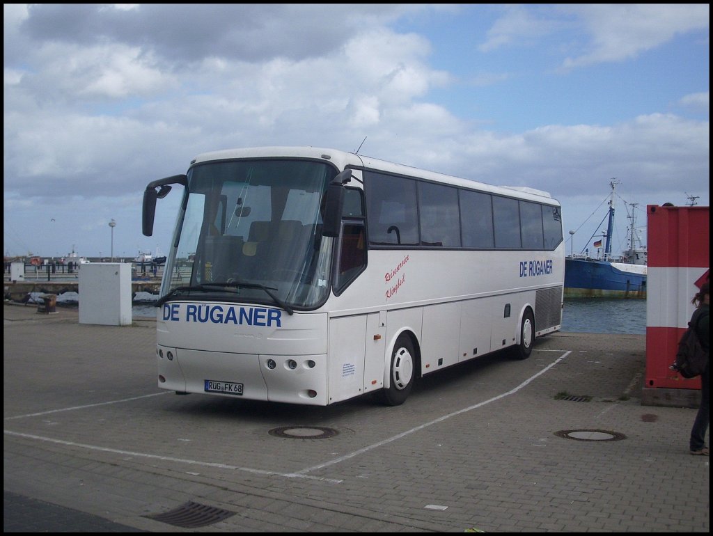 Bova Futura von De Rganer aus Deutschland im Stadthafen Sassnitz.  
