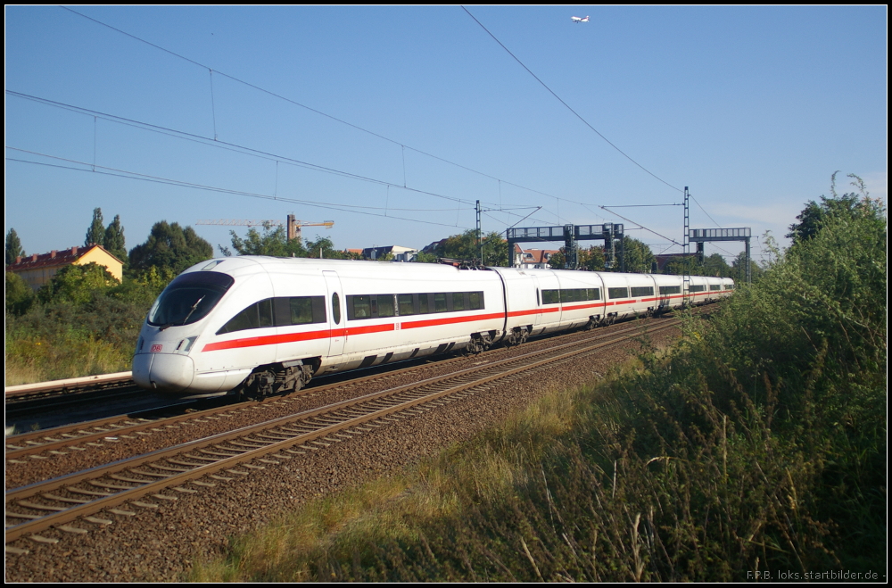 DB Fernverkehr Tz 1174 / 411 074 als Leergarnitur am 13.09.2012 in Berlin Bornholmer Stra�e