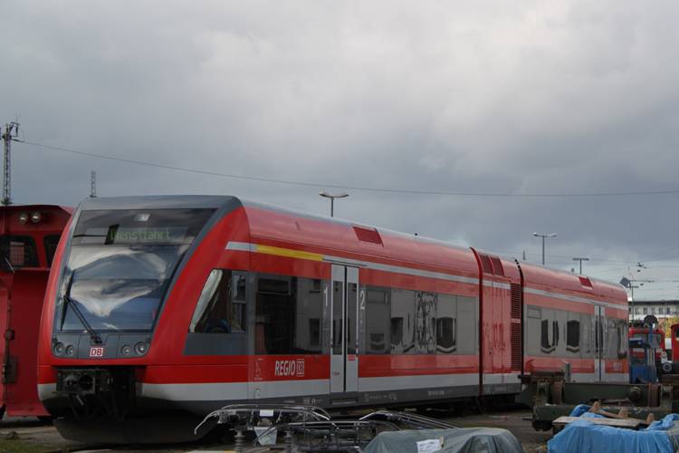 DB-Landplage abgestellt im BW Rostock Hbf.19.10.2011