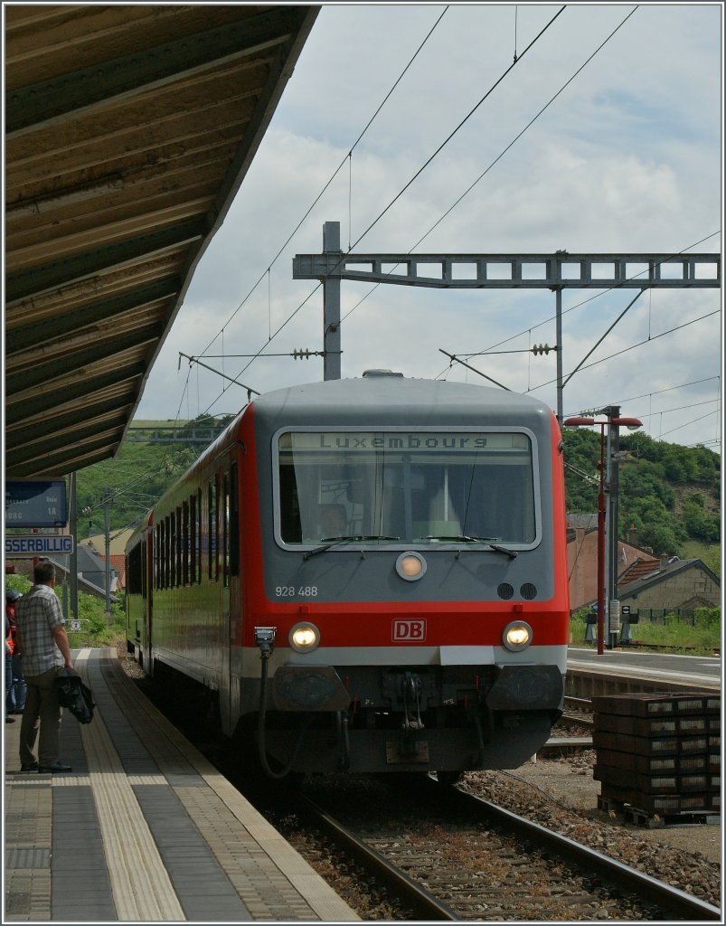 Der Zug mit den Hellertalern kommt...
Wasserbillig, den 14. Juni 2013