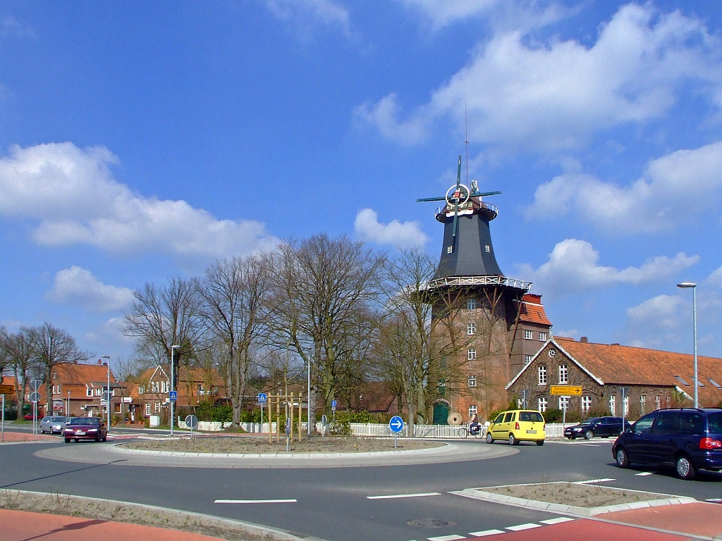 Die Hager M�hle in Hage/Ostfriesland (Landkreis Aurich) am 15.04.2006