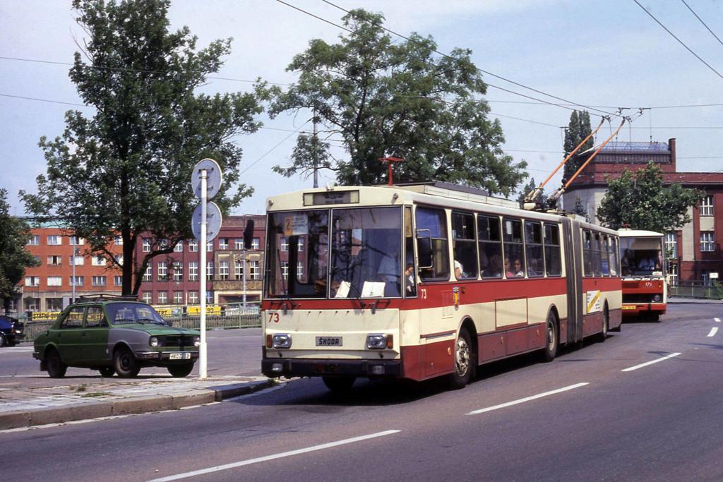 Dieser Skoda Trolleybus wurde in Hradec Kralove (Kniggrtz)
am 2.7.1992 von mir abgelichtet.