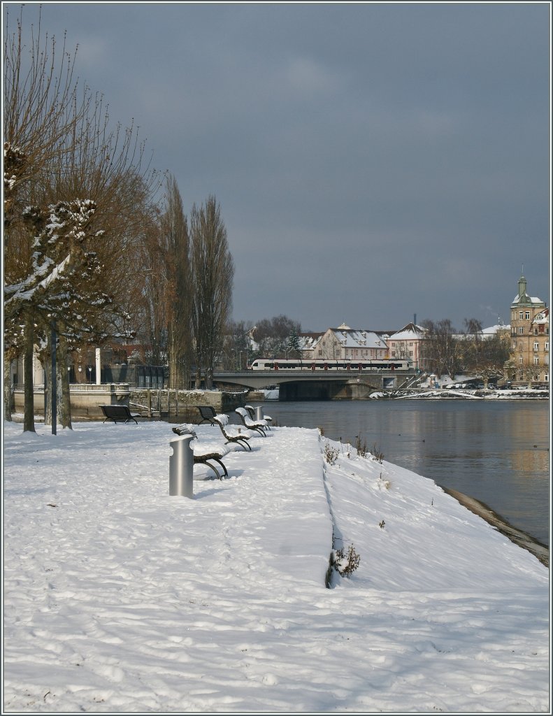 Ein Seehas erreicht in Krze seinen Zielbahnhof Konstanz. 
8. Dez. 2012