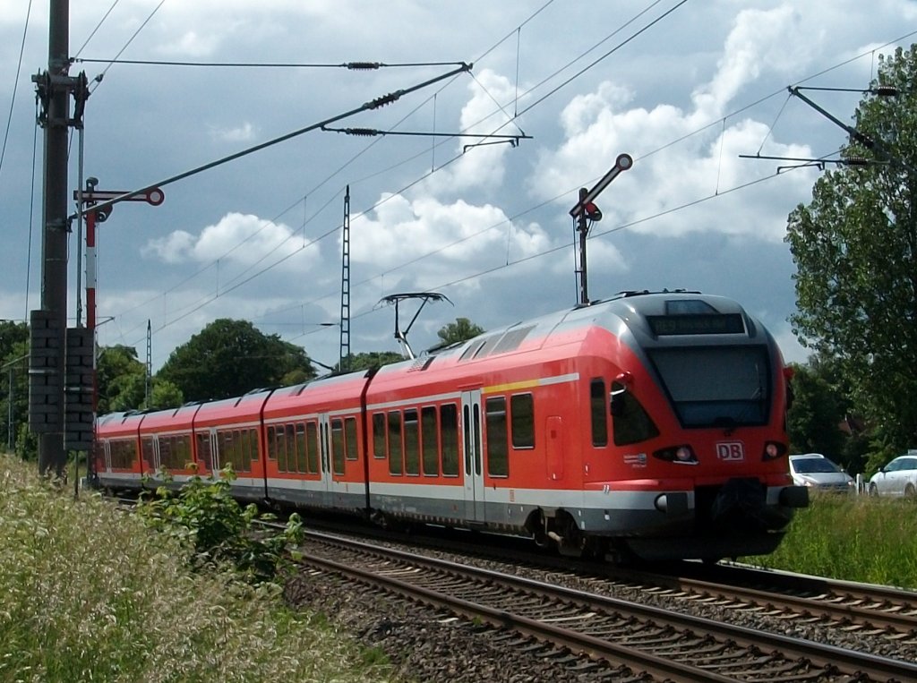  Einfahrt frei  f�r 429 030 bei der Einfahrt in Rambin.