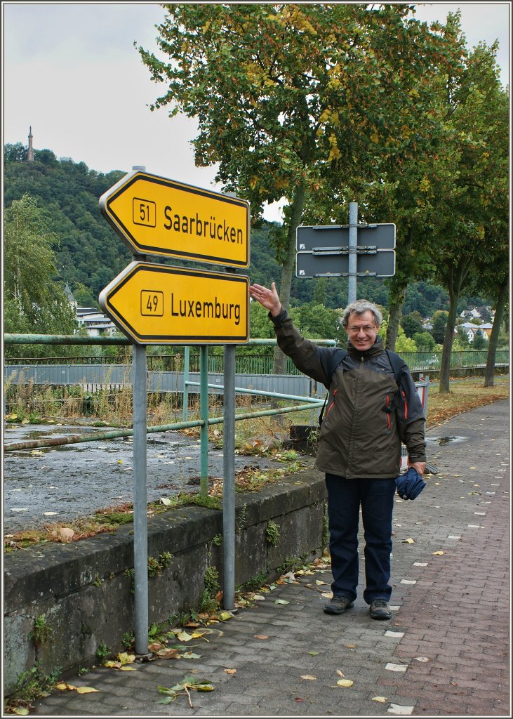 F�r Stefan ganz klar:hier geht es nach Luxembourg!
(25.09.2012)