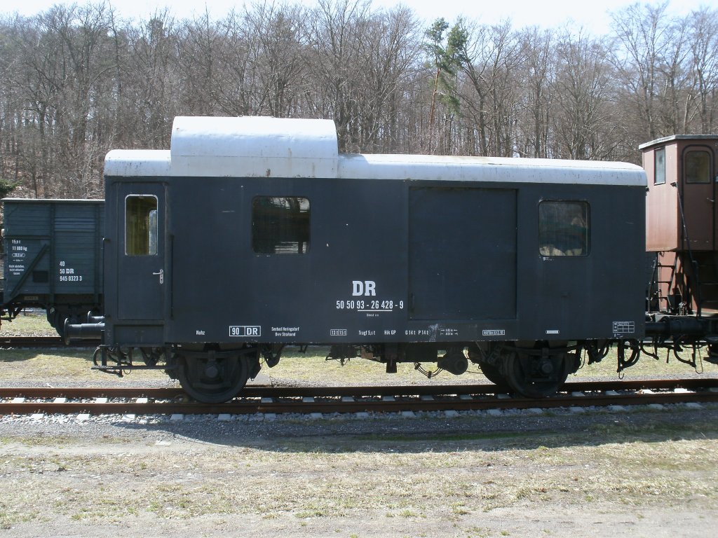 Gep�ckwagen,am 14.April 2013,in Heringsdorf.