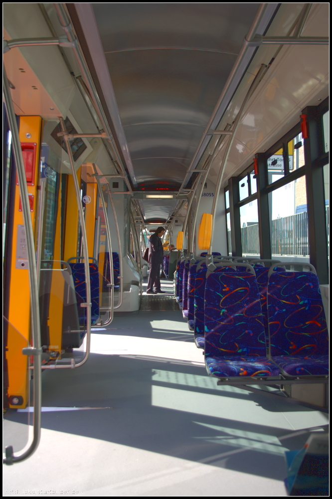 Inneneinrichtung der  ForCity RIGA  f�r Rigas satiksme 58055 auf der InnoTrans 2012 in Berlin