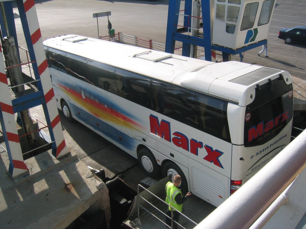 Marx Spaceliner, Einschiffung in Tanger, 2005