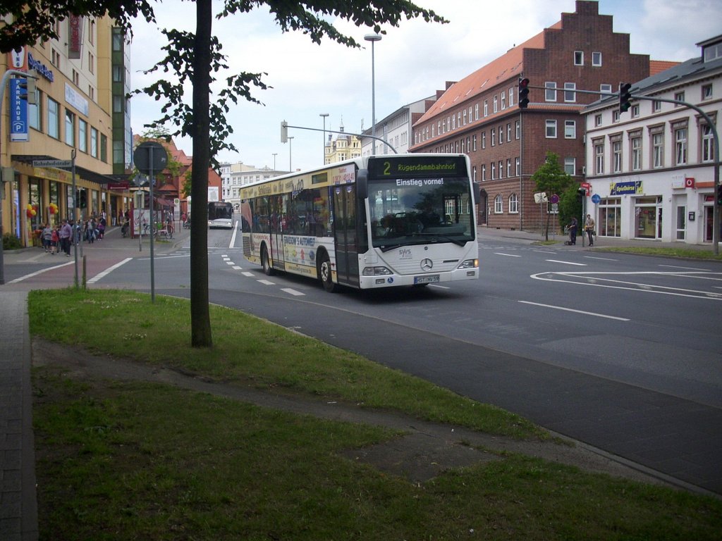 Mercedes Citaro I der Stadtwerke Stralsund (SWS) in Stralsund. 

