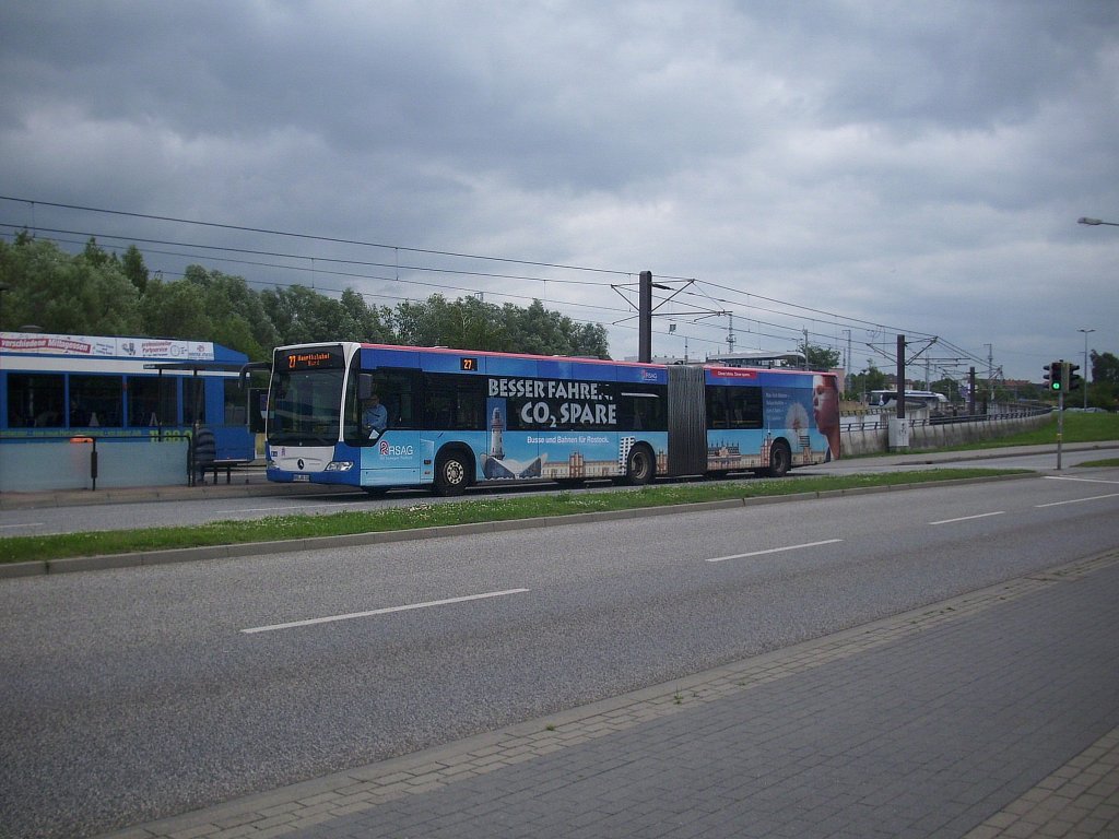 Mercedes Citaro II der Rostocker Straenbahn AG in Rostock. 


