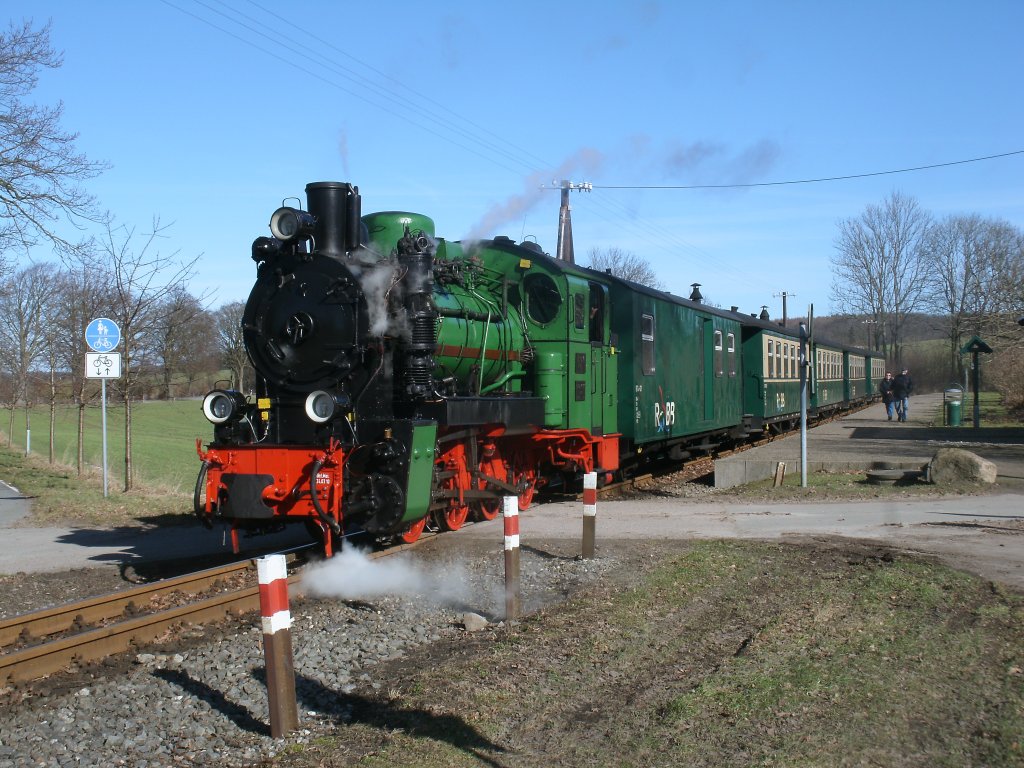 Mh52,am 03.M�rz 2013,beim Halt in Posewald.