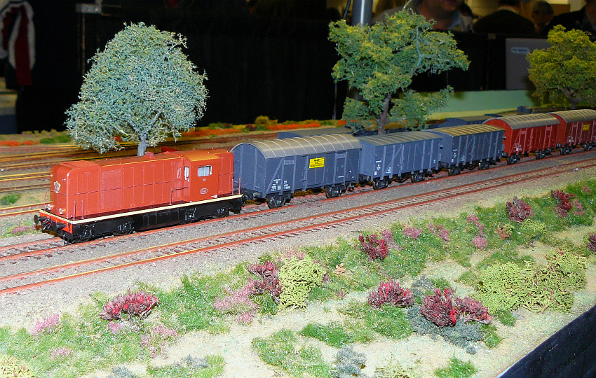 Modellbahn in H0  Maas Buurt Spoorweg . Nederlandse Modelspoordagen, Rijswijk, Niederlande 11-12-2010. 

