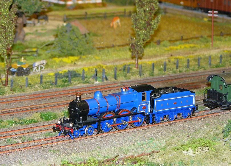 Modellbahn in H0  Maas Buurt Spoorweg . Nederlandse Modelspoordagen, Rijswijk, Niederlande 11-12-2010. 


