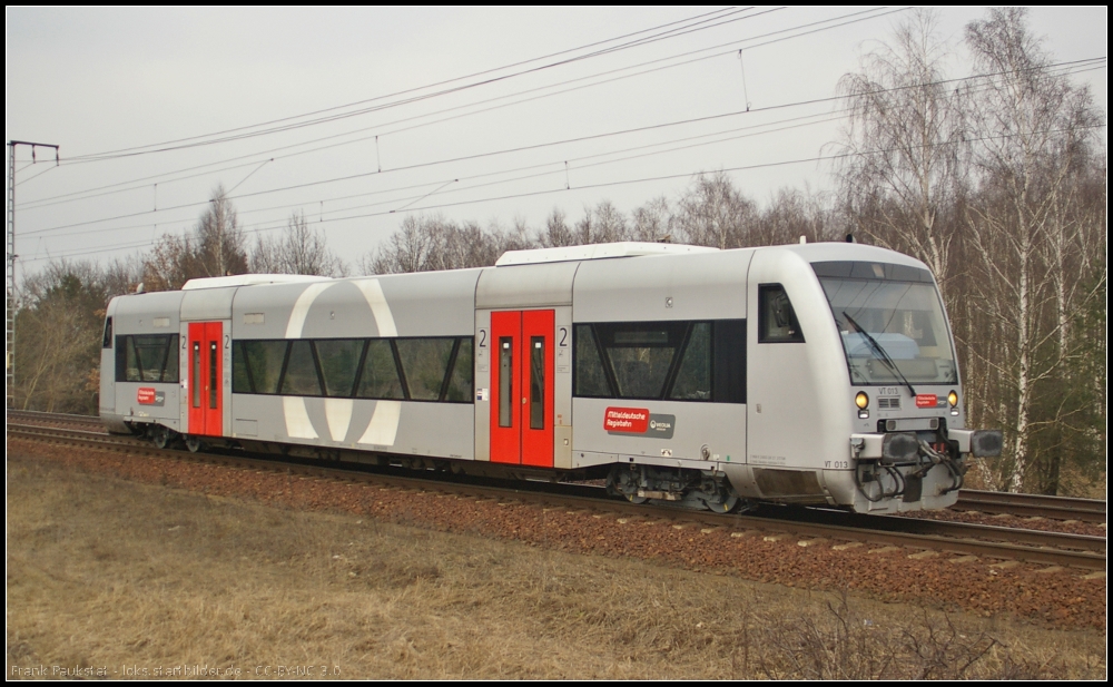 MRB VT 013 am 09.04.2013 in der Berliner Wuhlheide (NVR-Nummer 95 80 0 650 545-6 D-VVRO)