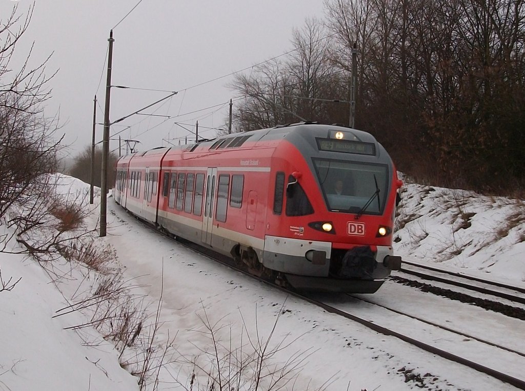 Nach einen kleinen Fussmarsch (1,5 km) wurde ich von 429 028 bei Bergen/R�gen am 07.Januar 2010 entsch�digt.