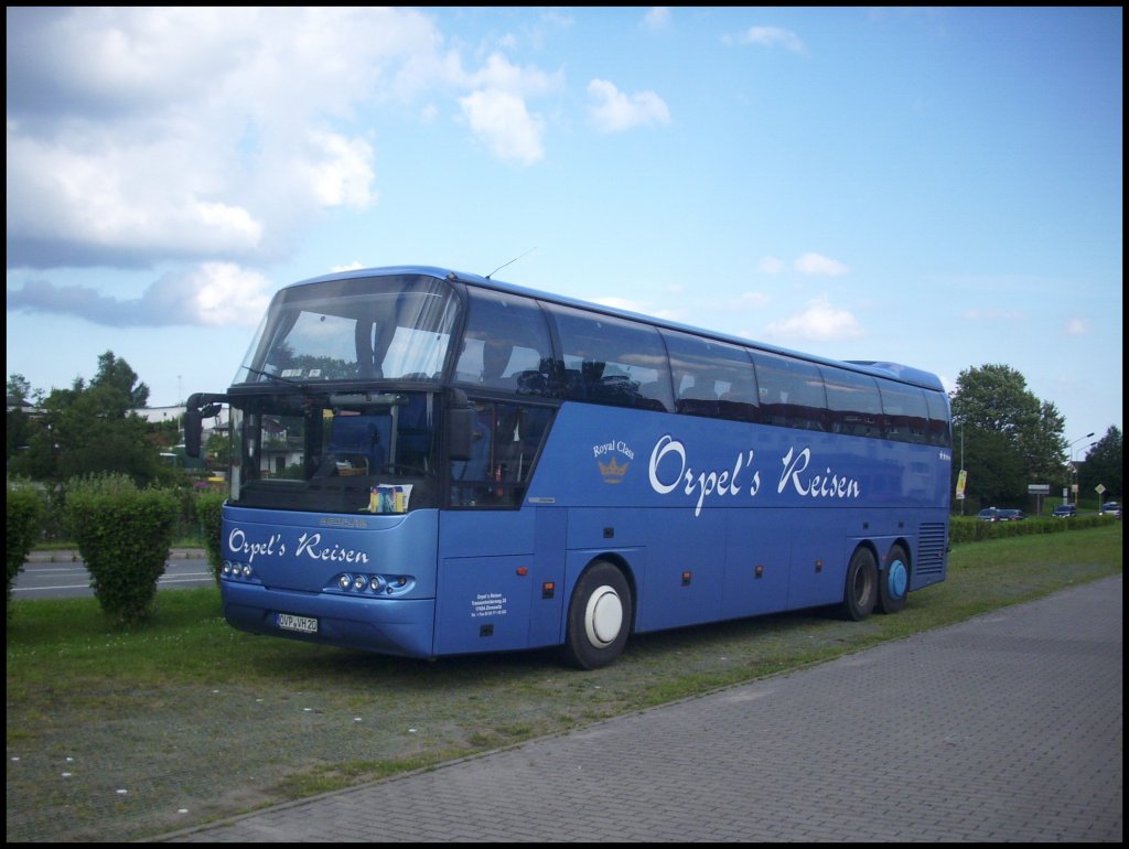 Neoplan Cityliner von Orpel's Reisen aus Deutschland in Sassnitz.