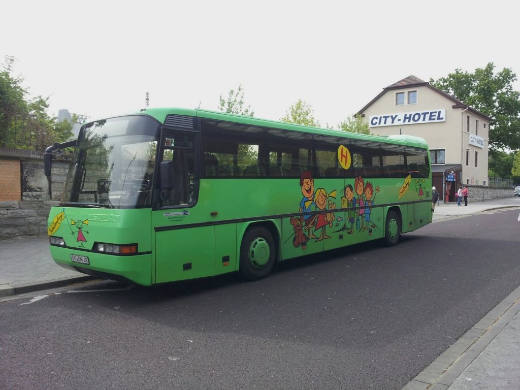 Neoplan Transliner der OhreBus Verkehrsgesellschaft mbH in Magdeburg.