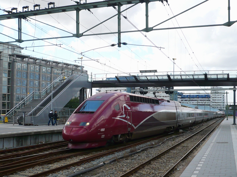 NMBS Thalys Nummer 4303. Rotterdam centraal station 15-09-2010.