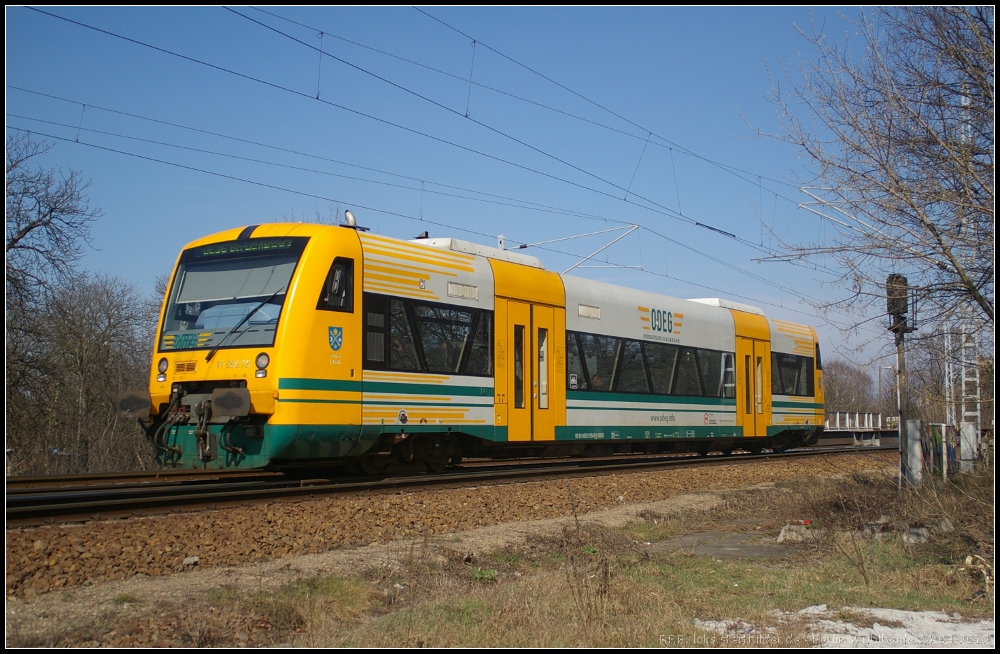 ODEG VT 650.78 / 650 078 als OE36 nach Bln.-Lichtenberg (gesehen Berlin Wuhlheide 24.03.2012)