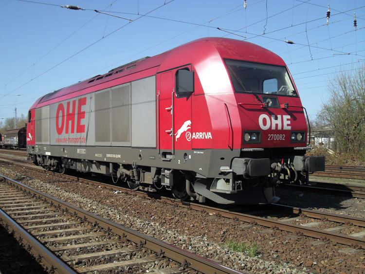 OHE-ER20(270082)wartet auf den nchsten Einsatz Richtung Stendal-Niedergrne.Aufgenommen am 16.04.10 