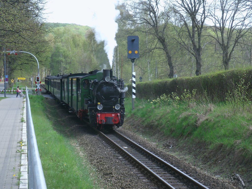 P106 G�hren-Putbus,gezogen von Mh53,am 06.Mai 2013,bei Binz LB.
